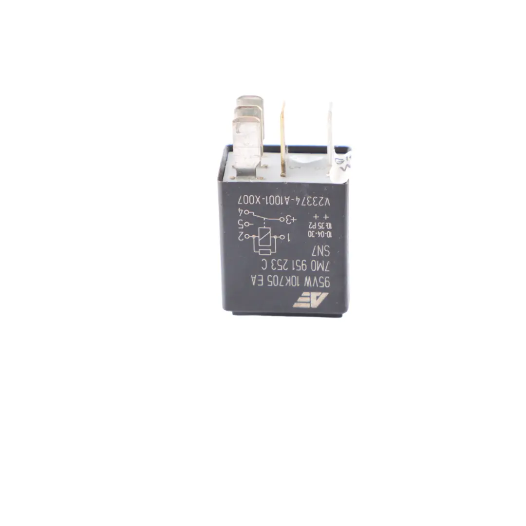 Control Unit 5 Pin 12V Volkswagen T5 Audi Seat Skoda Relay Black - SKU 7M0951253C - Part number 7M0951253C