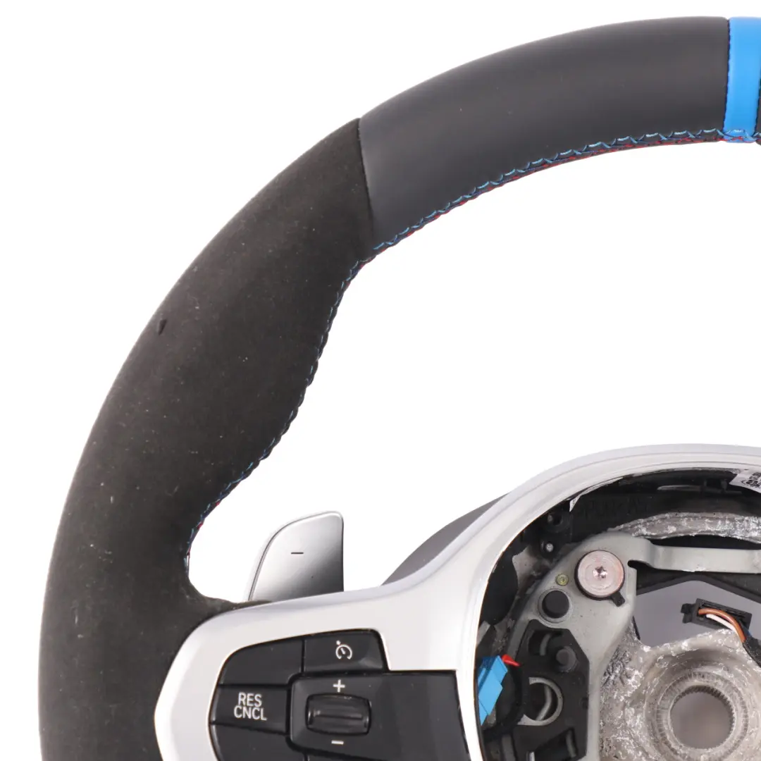  Steering Wheel BMW G30 G31 G32 M Sport NEW Black Leather Alcantara Paddle Shift - SKU 8008179-2 - Part number 8008179