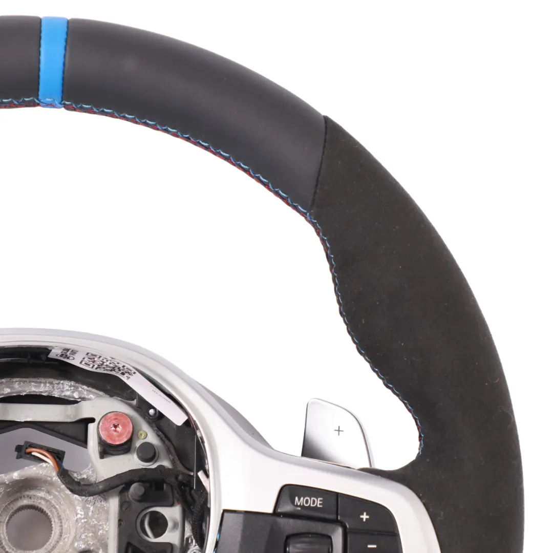 NUEVO Cuero Negro Alcantara Palanca Cambio para Volante BMW G30 G31 G32 M Sport con número de pieza 8008179 Volante BMW G30 G31 G32 M Sport NUEVO Cuero Negro Alcantara Palanca Cambio - SKU 8008179-2 - Número de pieza 8008179