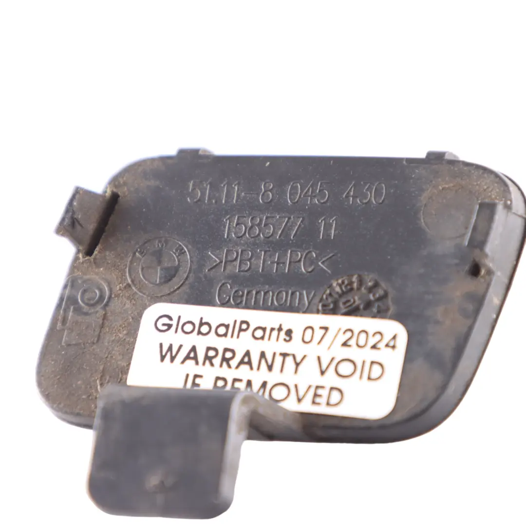 BMW E82 E88 M Sport Frontstoßstange Klappe Abschleppöse Schwarz 475 8045430 - SKU 0036223-BS - Teilenummer 0036223