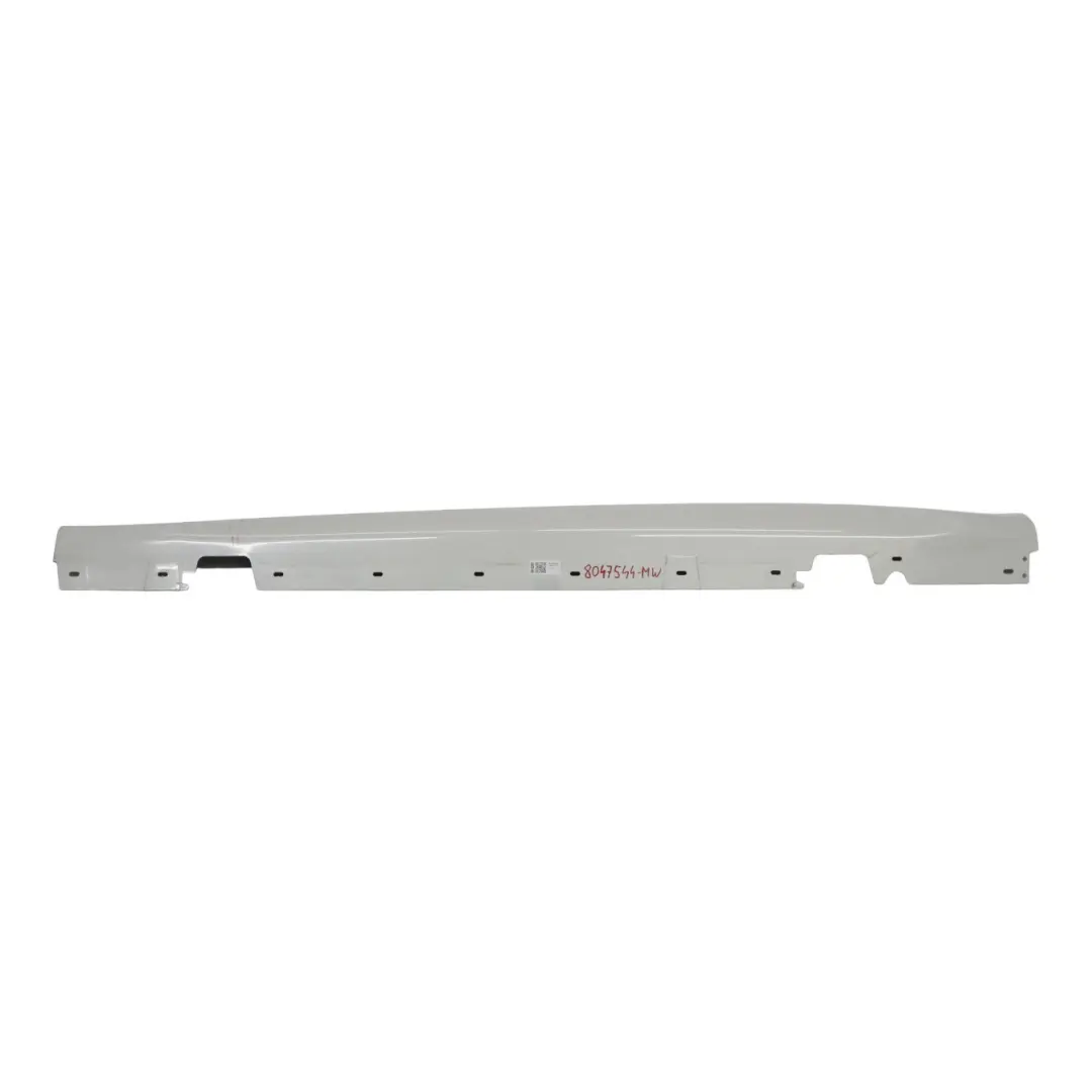BMW X1 E84 Side Skirt M Sport Sill Cover Right O/S Mineralweiss White - A96 - SKU 8047544-MW - Part number 8047544