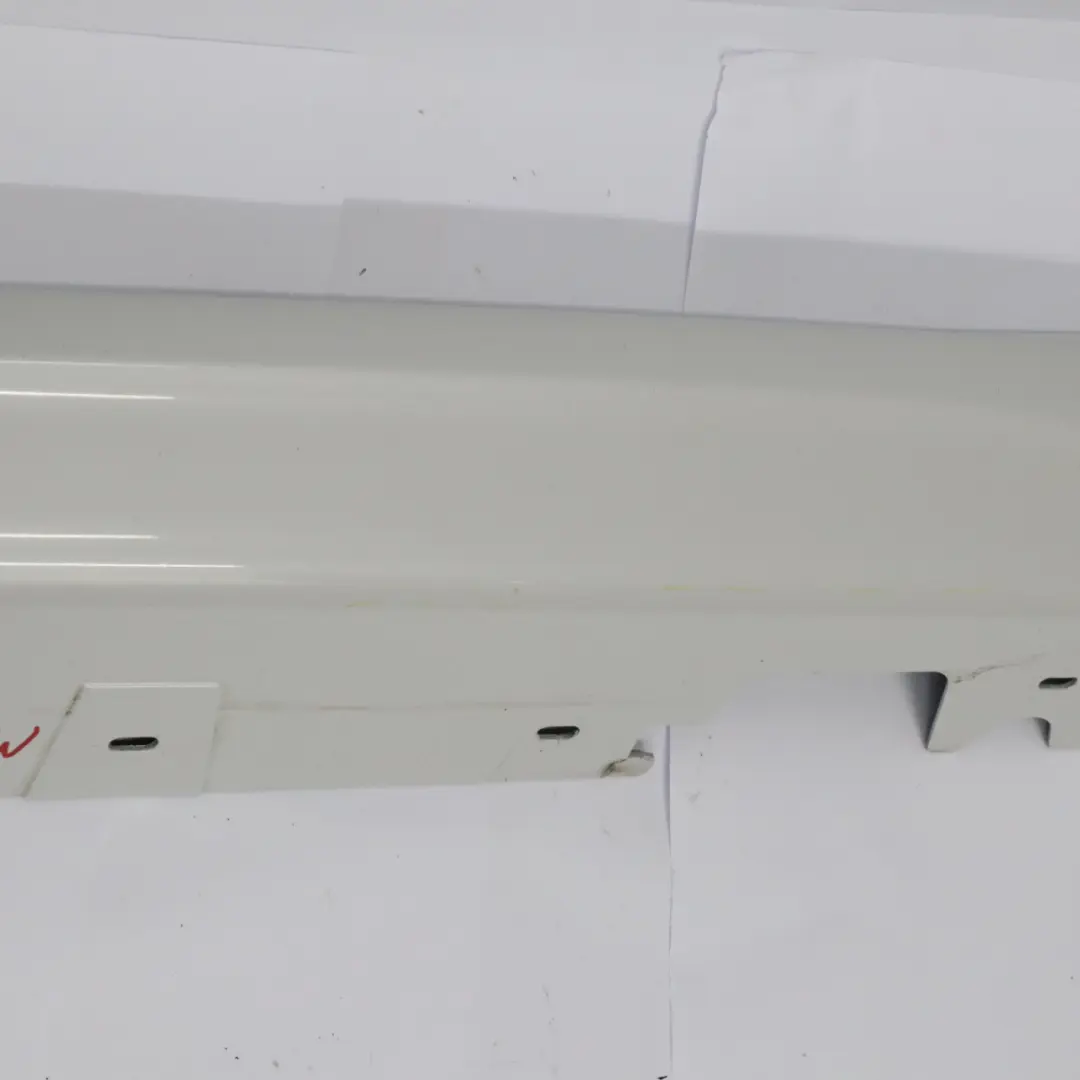 BMW X1 E84 Side Skirt M Sport Sill Cover Right O/S Mineralweiss White - A96 - SKU 8047544-MW - Part number 8047544