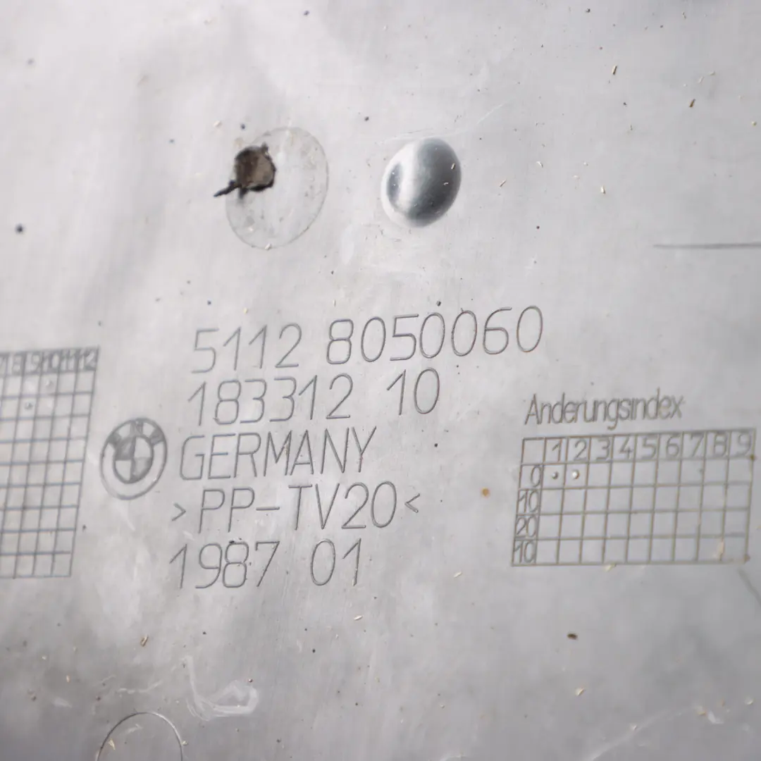 BMW F07 Under Body Floor Panel Trim Right O/S Panel Cover Rear - SKU 8050060 - Part number 8050060