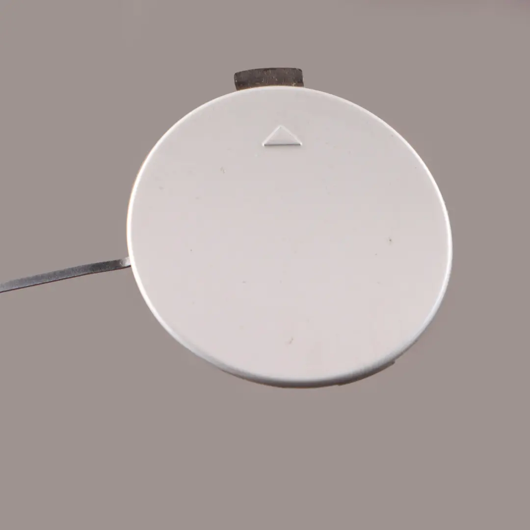 Towing Hook Eye Cover Cap Mineral White - A96 to BMW F46 Gran Tourer with Part number 8057882 BMW F46 Gran Tourer Towing Hook Eye Cover Cap Mineral White - A96 - SKU 8057882-MW - Part number 8057882