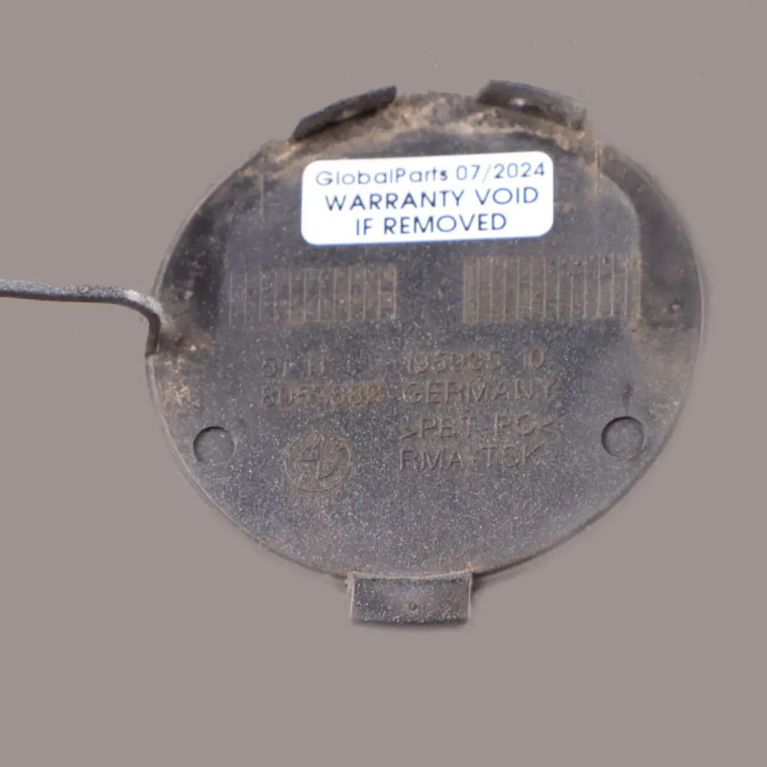 Towing Hook Eye Cover Cap Mineral White - A96 to BMW F46 Gran Tourer with Part number 8057882 BMW F46 Gran Tourer Towing Hook Eye Cover Cap Mineral White - A96 - SKU 8057882-MW - Part number 8057882