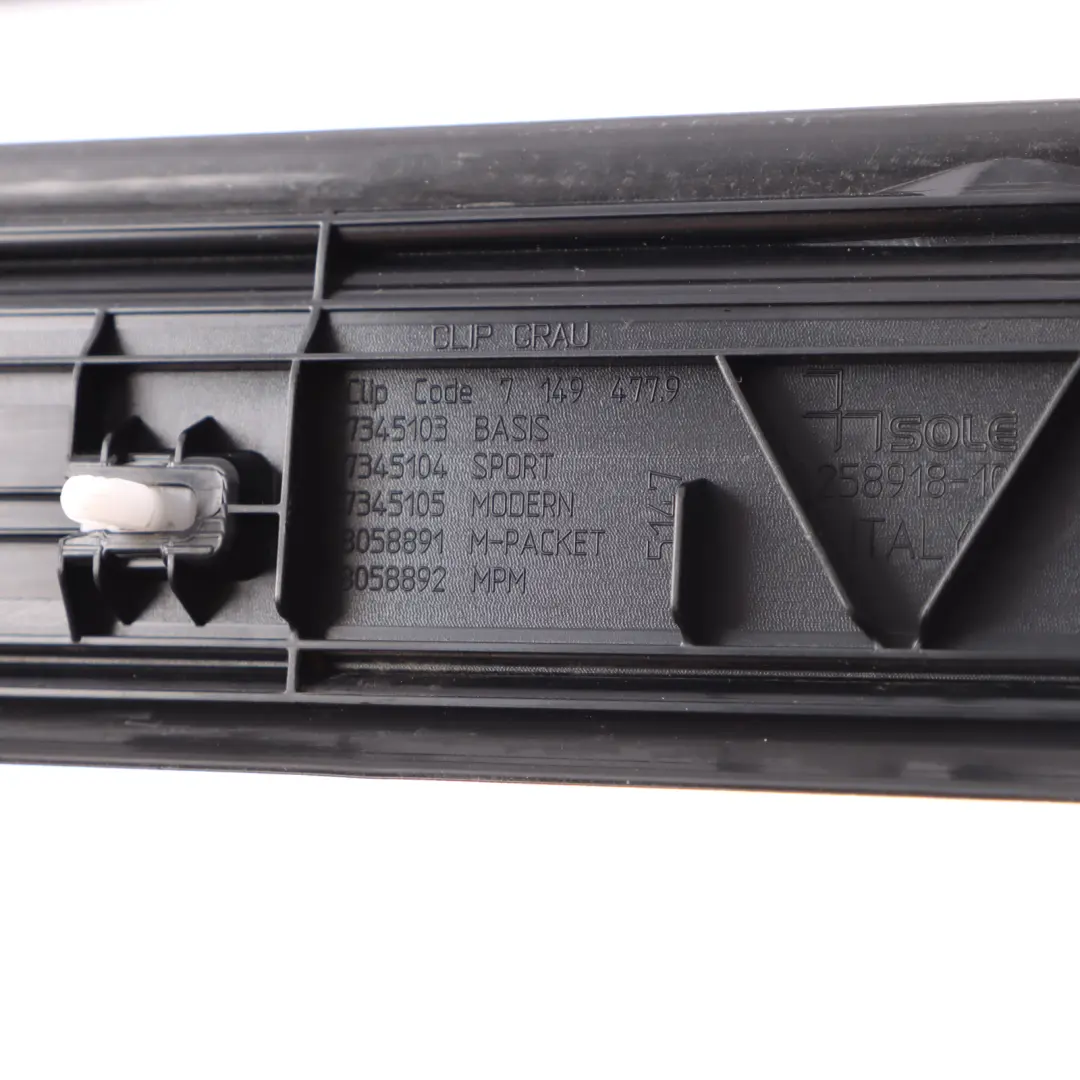 Strip Panel Entrance Front Left Right N/O/S Trim M Sport Set 8058891 to BMW F87 with Part number 8060730 BMW F87 Strip Panel Entrance Front Left Right N/O/S Trim M Sport Set 8058891 - SKU 8060730-2 - Part number 8060730