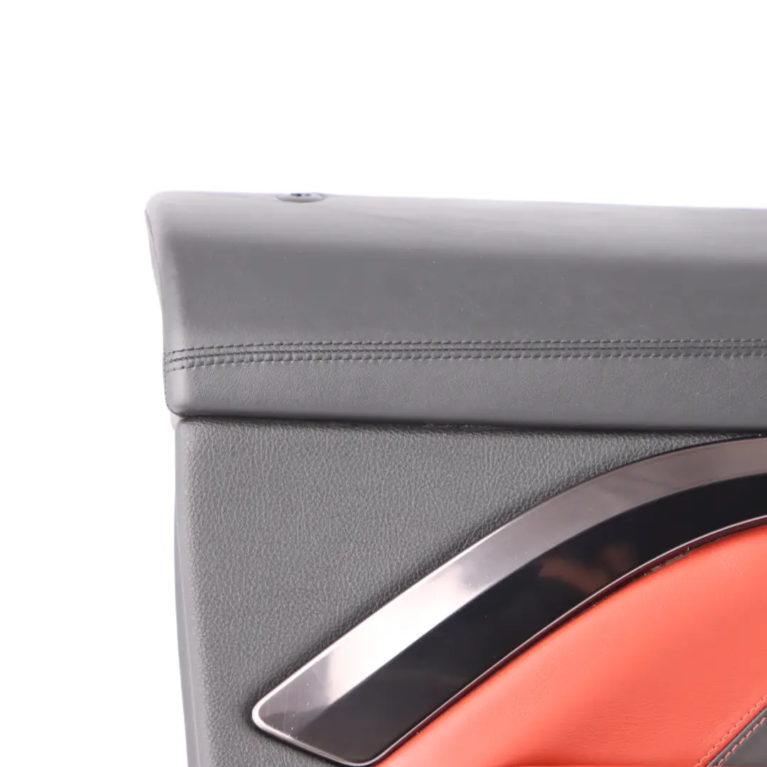 BMW F82 F83 M4 Front Left N/S Door Lining Card Full Leather Sakhir Orange - SKU 8063627 - Part number 8063627
