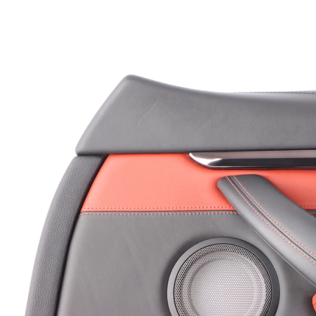 Front Right O/S Door Lining Card Full Leather Sakhir Orange to BMW F82 F83 M4 with Part number 8063634 BMW F82 F83 M4 Front Right O/S Door Lining Card Full Leather Sakhir Orange - SKU 8063634 - Part number 8063634