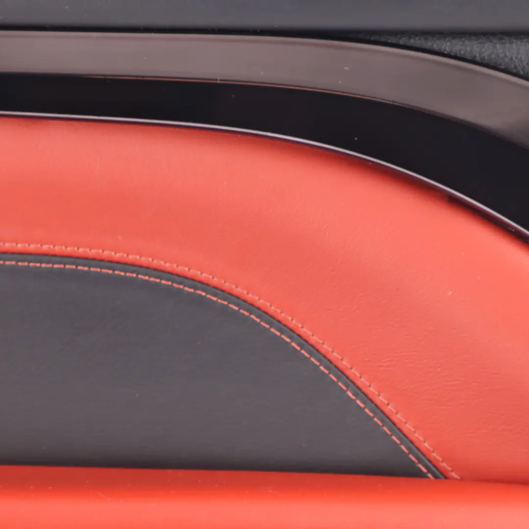 BMW F82 F83 M4 Front Right O/S Door Lining Card Full Leather Sakhir Orange - SKU 8063634 - Part number 8063634