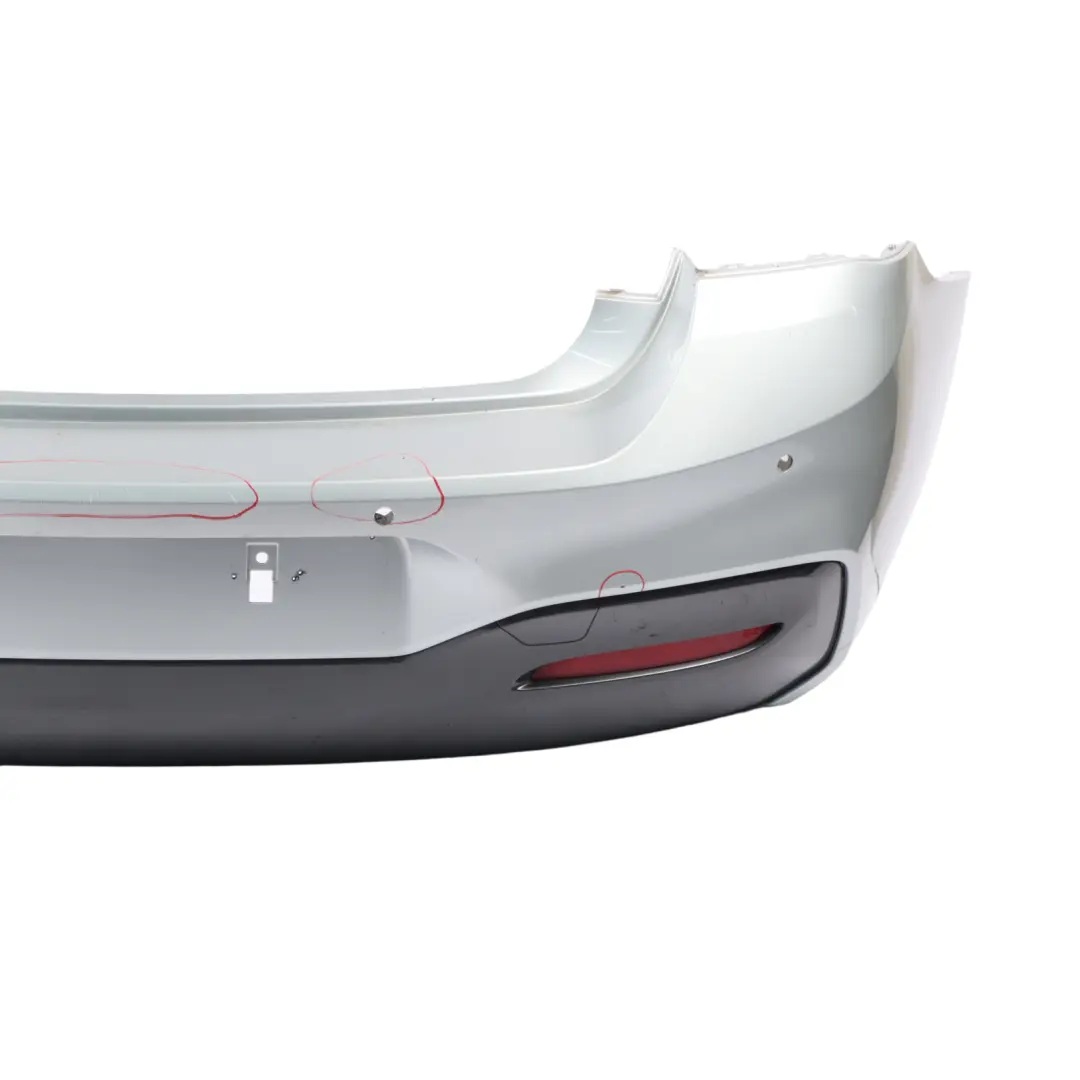 Bumper Rear BMW F20 F21 LCI M Sport Trim Panel Glacier Silver - A83 to with Part number 8064151 Bumper Rear BMW F20 F21 LCI M Sport Trim Panel Glacier Silver - A83 - SKU 8064151-GSB - Part number 8064151