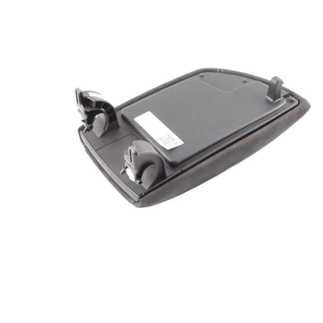 BMW F87 M2 Central Console Arm Rest Black Blue Stitching Alcantara - SKU 8065465-1 - Part number 8065465