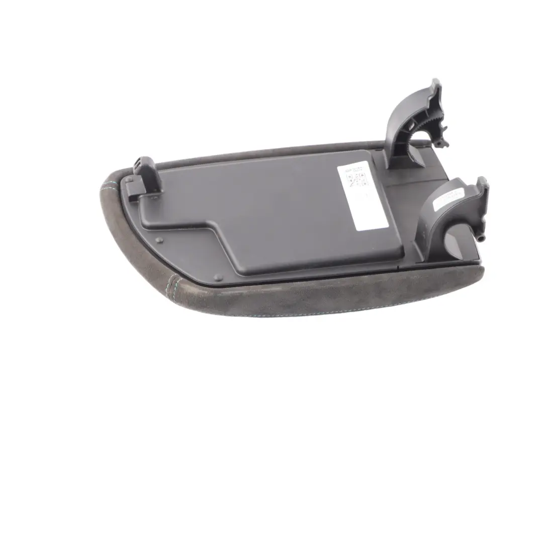 BMW F87 M2 Central Console Arm Rest Black Blue Stitching Alcantara - SKU 8065465-1 - Part number 8065465