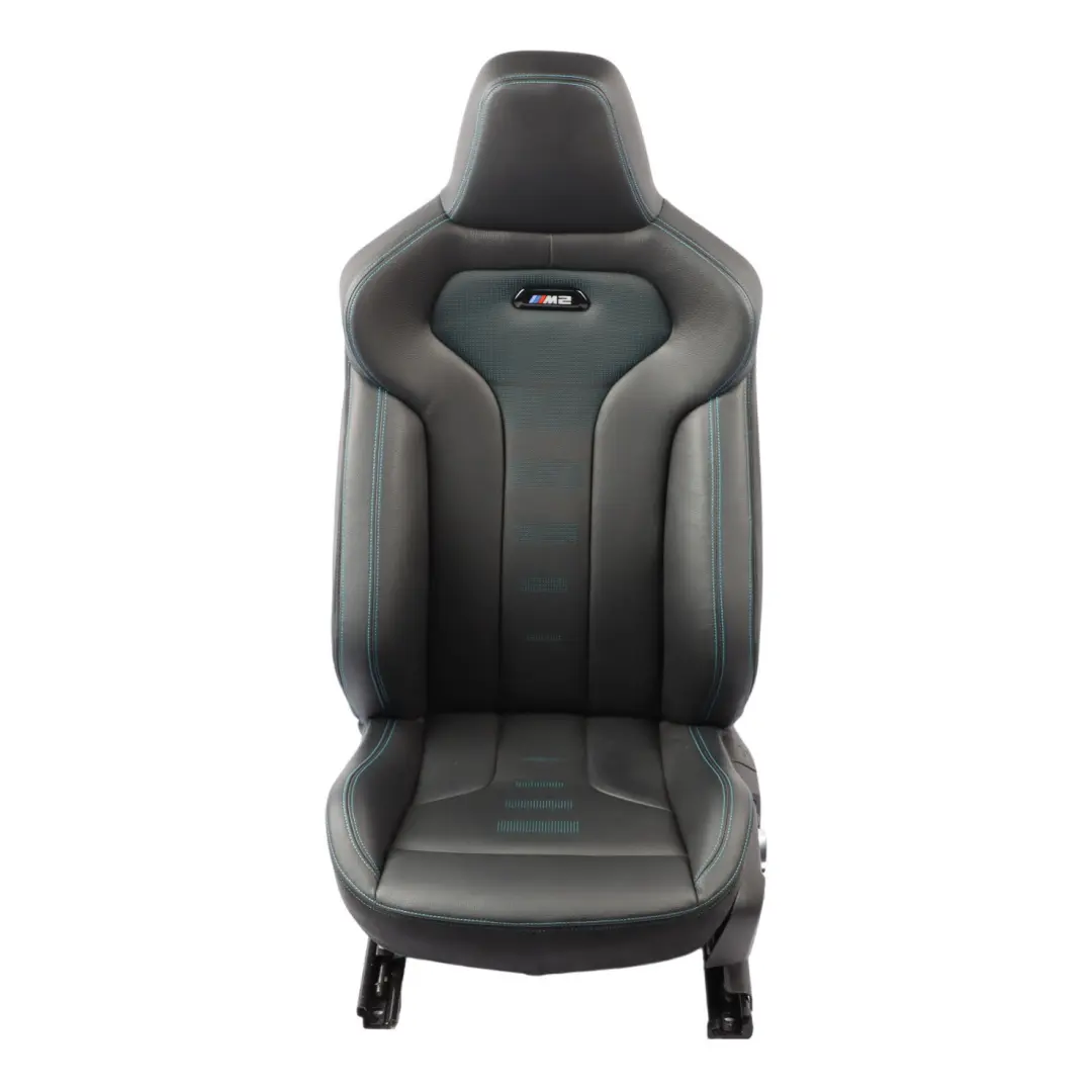 BMW F87 M2 LCI Competition Front Seat Left N/S Heated Memory Leather Black - SKU rhd-8075385 - Part number 8075385
