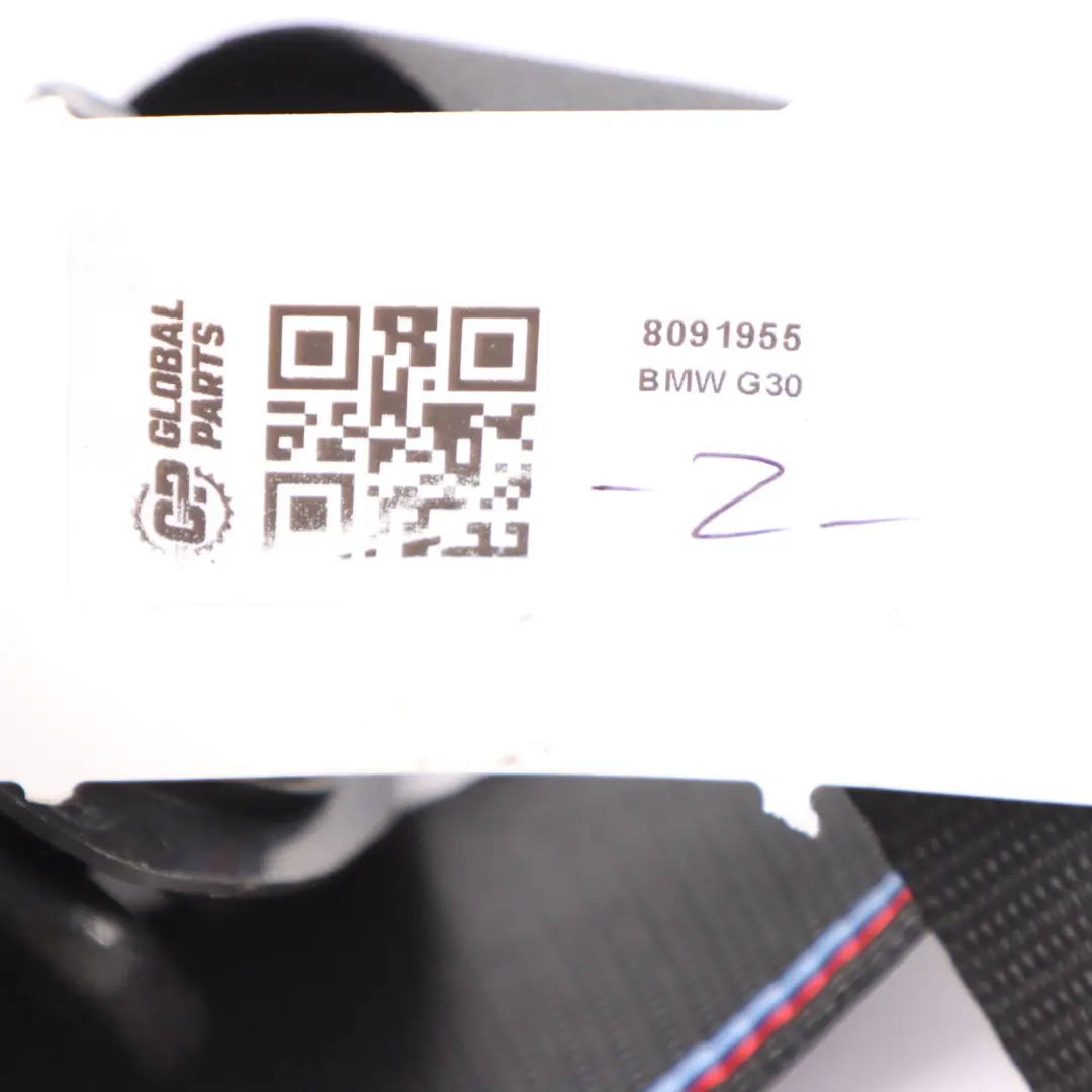 Belt Front Left N/S Safety Seatbelt to BMW G30 G31 Passenger Seat with Part number 8091955 BMW G30 G31 Passenger Seat Belt Front Left N/S Safety Seatbelt - SKU 8091955 - Part number 8091955