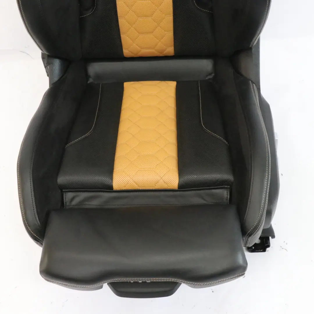BMW X4 M F98 Avant gauche M Sport Siège Cuir Alcantara Noir Beige Chauffant - SKU 8096083-1 - Numéro de pièce 8096083