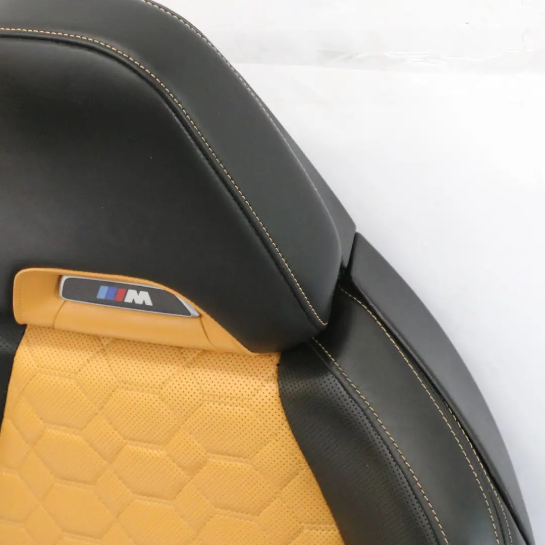 Vorne Links M Sportsitz Leder Alcantara Schwarz Beige Beheizt für BMW X4 M F98 mit Teilenummer 8096083 BMW X4 M F98 Vorne Links M Sportsitz Leder Alcantara Schwarz Beige Beheizt - SKU 8096083-1 - Teilenummer 8096083