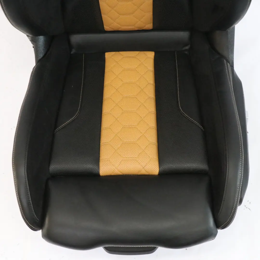Vorne Links M Sportsitz Leder Alcantara Schwarz Beige Beheizt für BMW X4 M F98 mit Teilenummer 8096083 BMW X4 M F98 Vorne Links M Sportsitz Leder Alcantara Schwarz Beige Beheizt - SKU 8096083-1 - Teilenummer 8096083