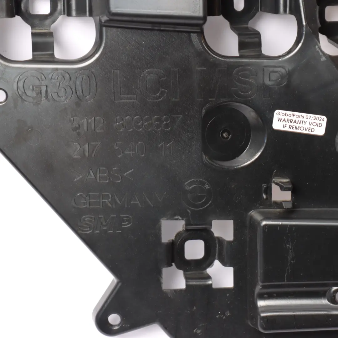 Bumper Guide Bracket Center Adapter Mounting Holder to BMW G30 Rear with Part number 8098687 BMW G30 Rear Bumper Guide Bracket Center Adapter Mounting Holder - SKU 8098687 - Part number 8098687