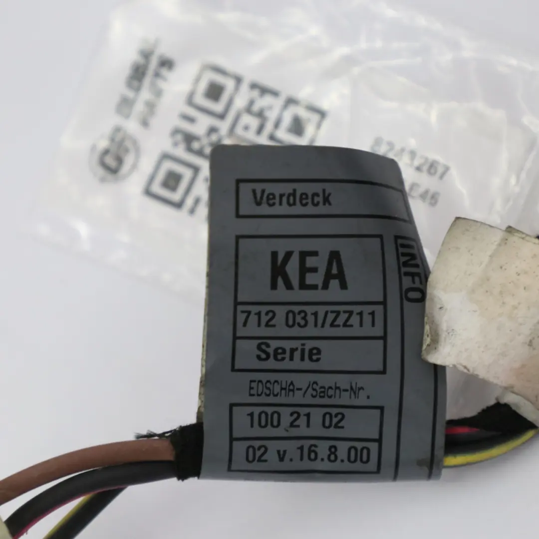 Arnés cableado totalmente automático plegable superior izquierda para BMW E46 Cabrio con número de pieza 8243267 BMW E46 Cabrio Arnés cableado totalmente automático plegable superior izquierda - SKU 8243267 - Número de pieza 8243267