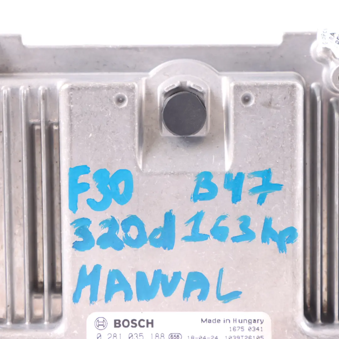 BMW F20 F21 F30 F31 LCI 120d 320d Diesel B47 163HP Engine ECU DDE Manual - SKU 8474730-2 - Part number 8474730