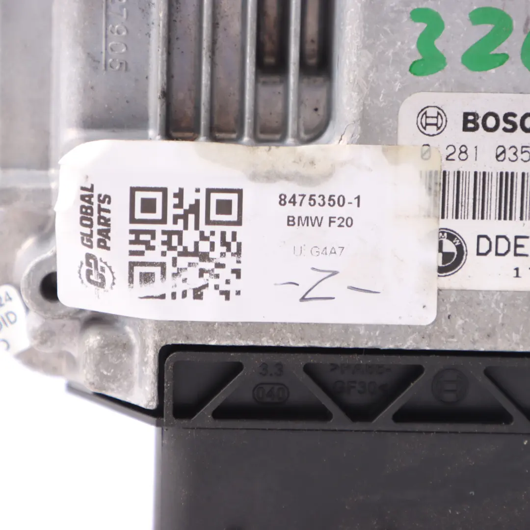 BMW F20 F21 LCI 116d Diesel B37 B37D15A 116HP Engine ECU DDE Manual - SKU 8475350-1 - Part number 8475350