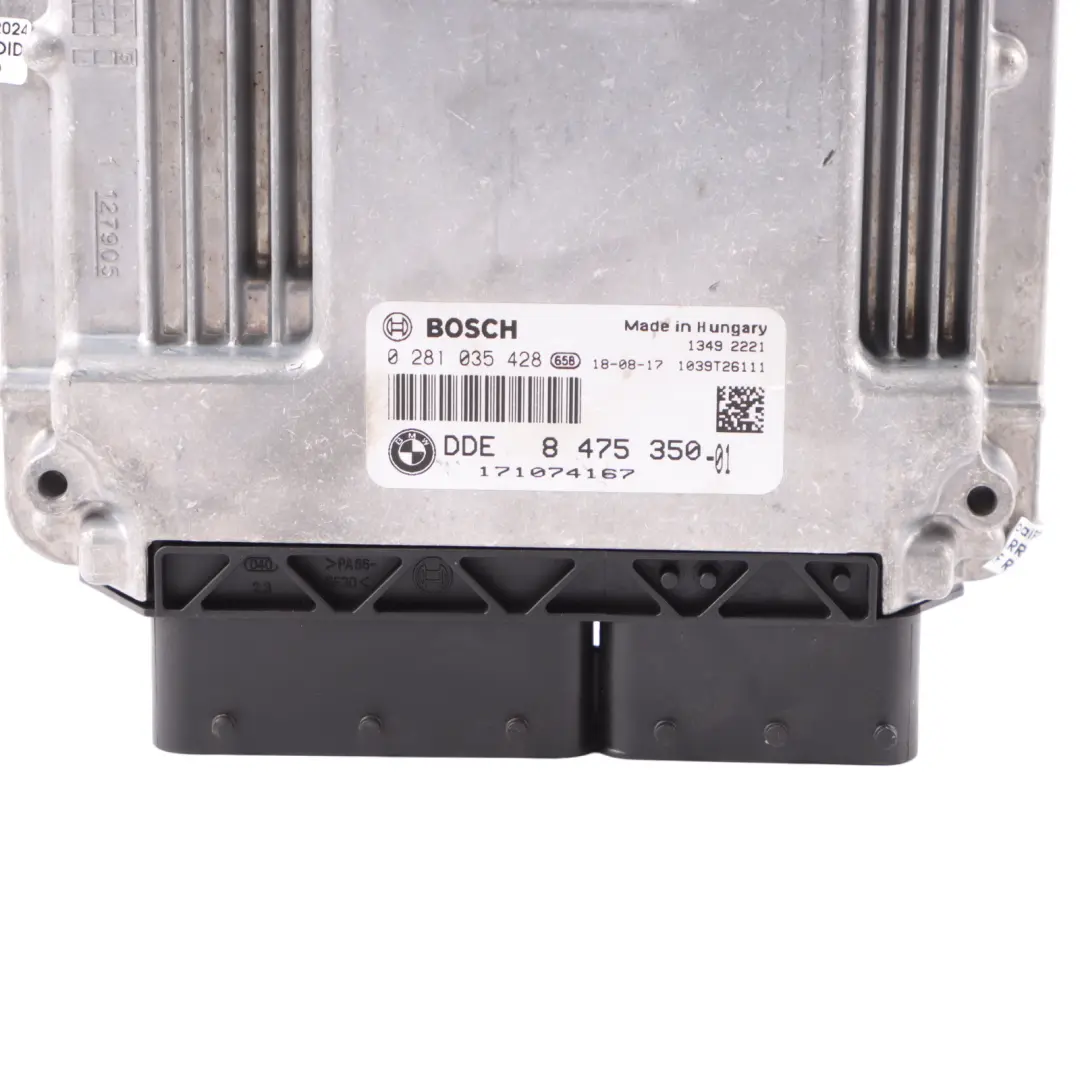 B47 190HP ECU Control Unit Module DDE Manual to BMW F20 F21 LCI 120d Diesel with Part number 8475350 BMW F20 F21 LCI 120d Diesel B47 190HP ECU Control Unit Module DDE Manual - SKU 8475350-2 - Part number 8475350