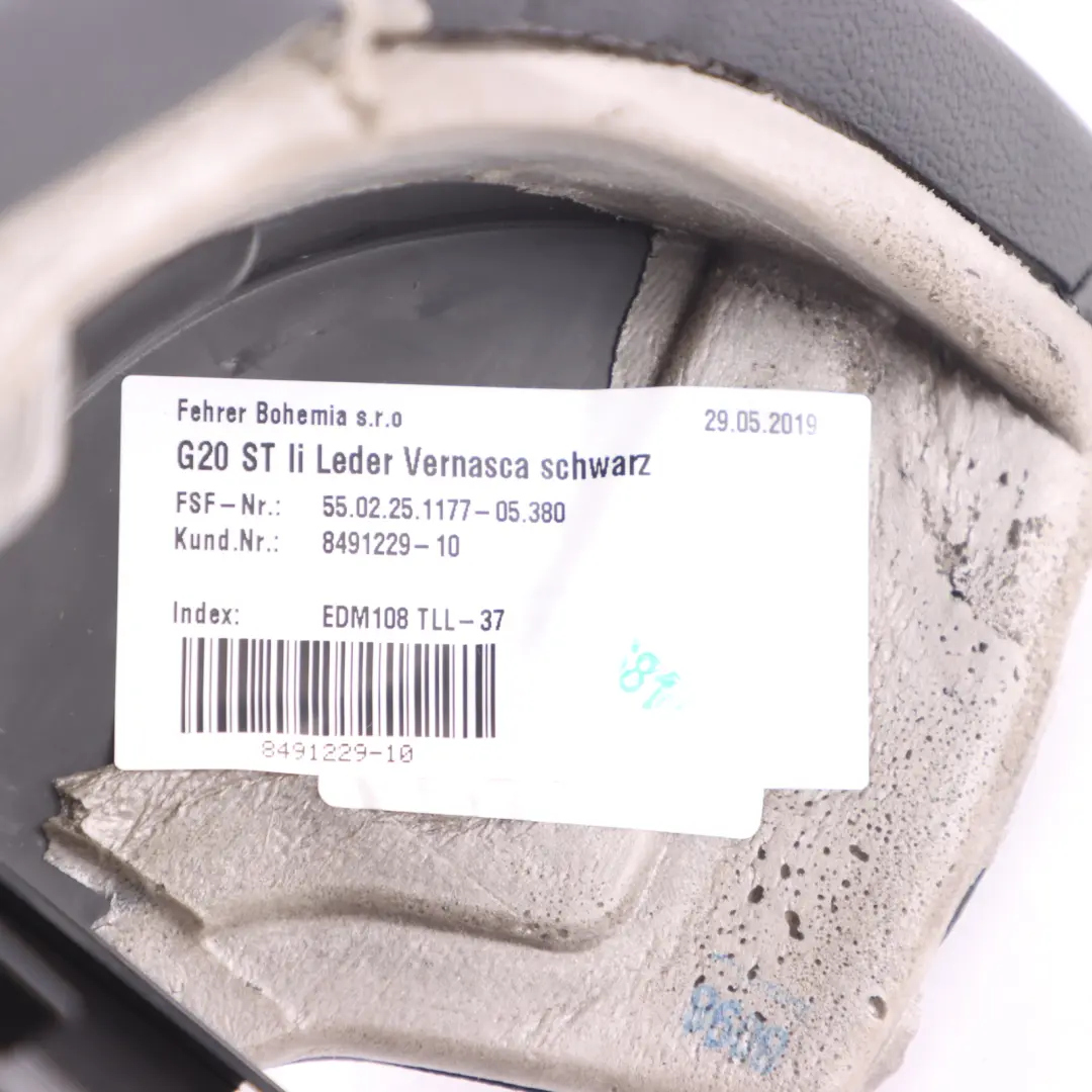 Rücksitzveredelung links Sitzbank Seite seitlich Leder Vernasca Schwarz für BMW G20 mit Teilenummer 8491229 BMW G20 Rücksitzveredelung links Sitzbank Seite seitlich Leder Vernasca Schwarz - SKU 8491229 - Teilenummer 8491229