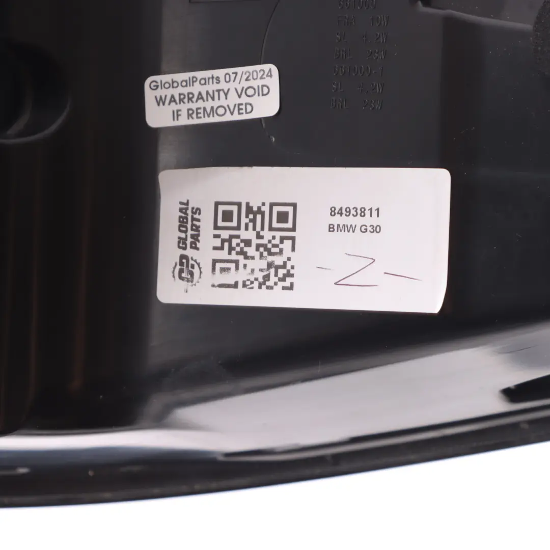 Lamp Light Left N/S Side Panel Tail Light to BMW G30 G31 Rear with Part number 8493811 BMW G30 G31 Rear Lamp Light Left N/S Side Panel Tail Light - SKU 8493811 - Part number 8493811