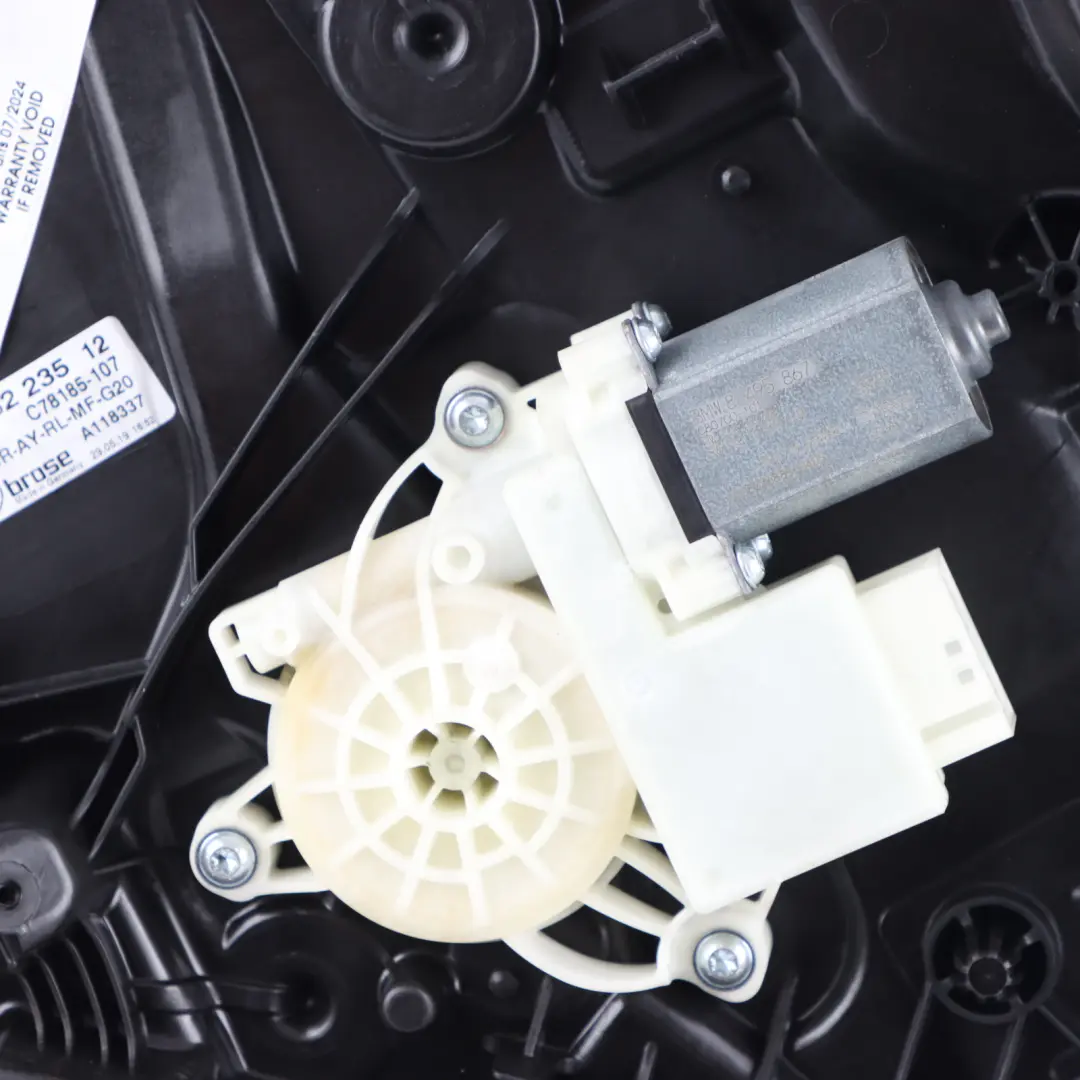 Porte Porte BMW G20 G21 Arrière Gauche Lève-Vitre Mécanisme - SKU 8498855-1 - Numéro de pièce 8498855