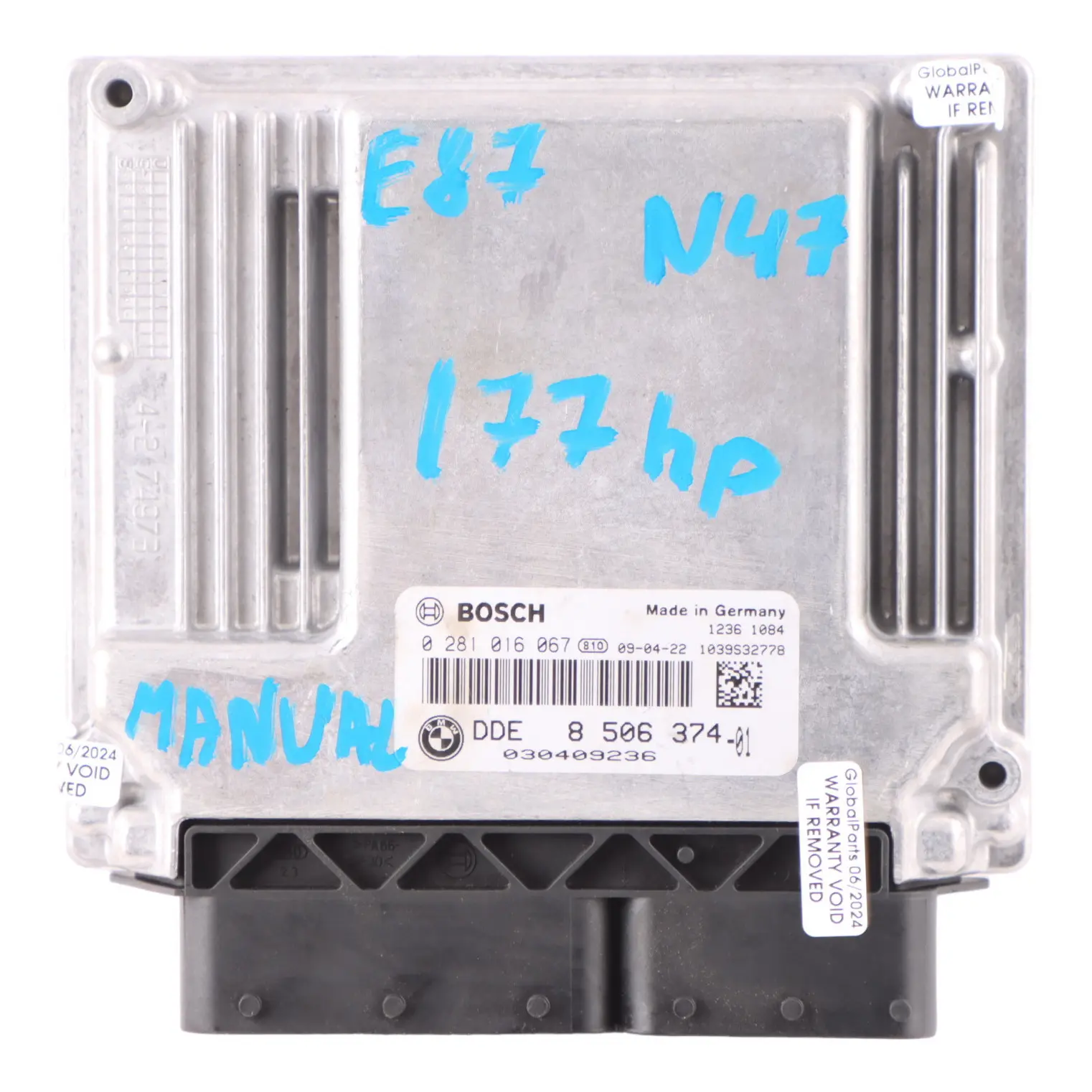 BMW E60 E87 E90 120D 177 CV N47 ECU Unidad De Control Del Motor DDE 8506374