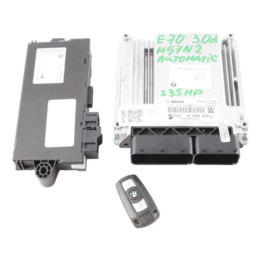 BMW E60 LCI 530d X5 E70 3.0d M57N2 235HP Motor Steuergerät Satz DDE CAS3 - SKU 8509035-1 - Teilenummer 8509035