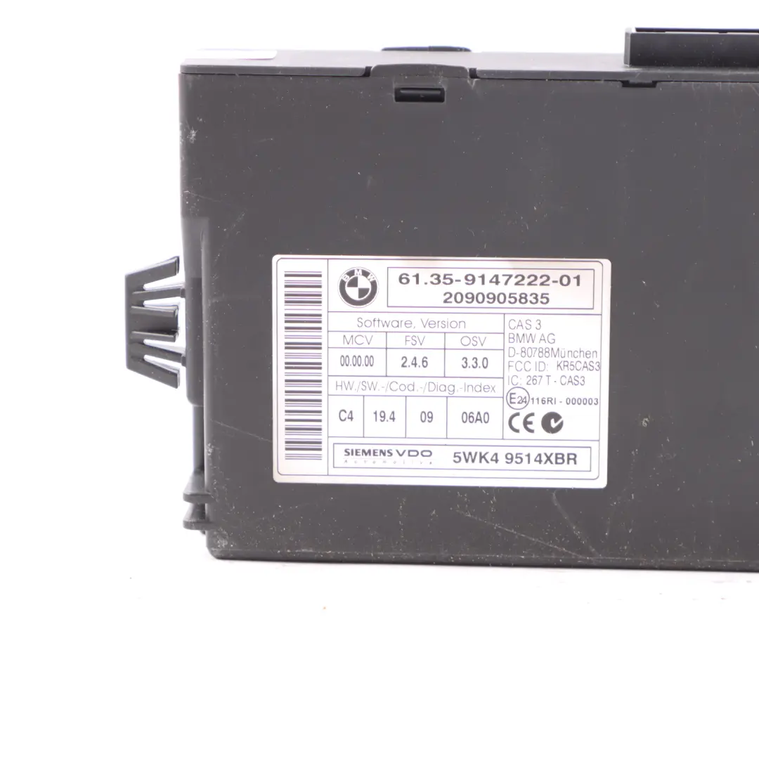 M57N2 235HP Centralina Motore DDE CAS3 Chiave per BMW E60 LCI 530d X5 E70 con numero di parte 8509035 BMW E60 LCI 530d X5 E70 M57N2 235HP Centralina Motore DDE CAS3 Chiave - SKU 8509035-1 - Numero di parte 8509035