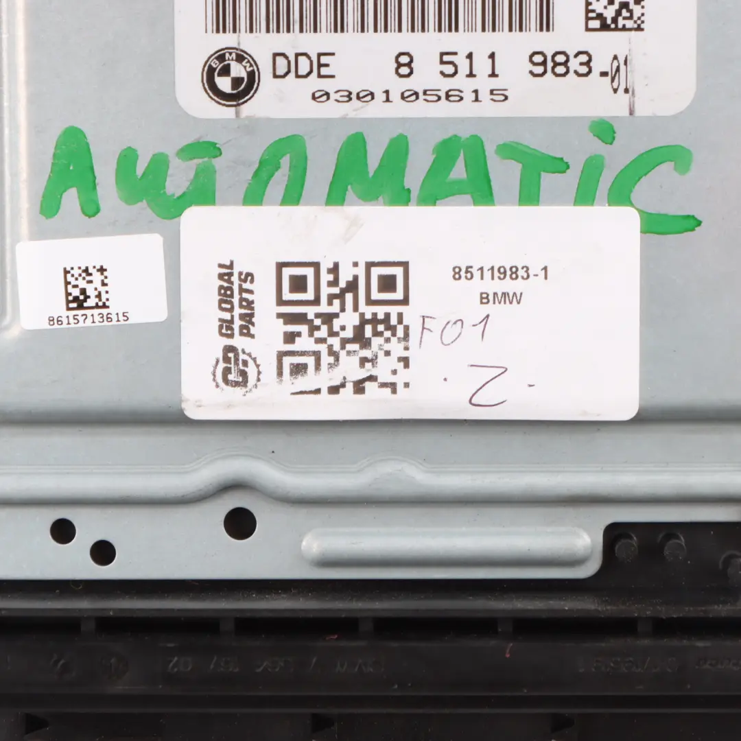 N57 Engine Control ECU Kit DDE CAS4 Key Automatic to BMW F01 F07 530d 730d with Part number 8511983 BMW F01 F07 530d 730d N57 Engine Control ECU Kit DDE CAS4 Key Automatic - SKU 8511983-1 - Part number 8511983
