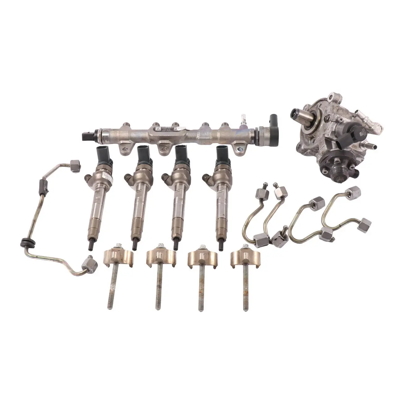 BMW F20 F21 F30 F31 LCI 118d 318d B47 Set Iniettore iniezione pompa carburante