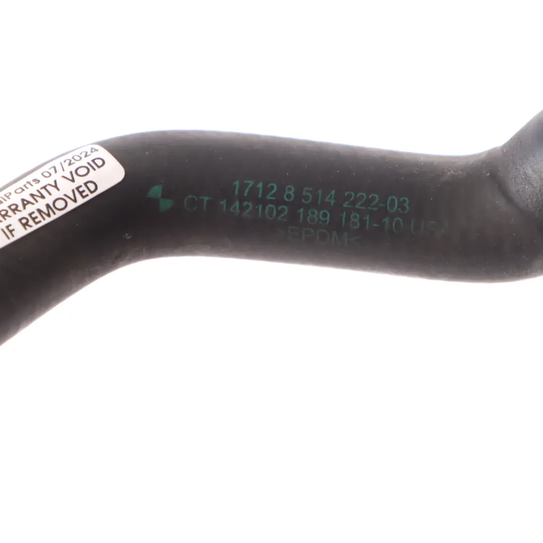 Coolant Hose BMW X5 F15 X6 F16 Diesel N57N N57Z Radiator Water Pump Line to with Part number 8514222 Coolant Hose BMW X5 F15 X6 F16 Diesel N57N N57Z Radiator Water Pump Line - SKU 8514222 - Part number 8514222