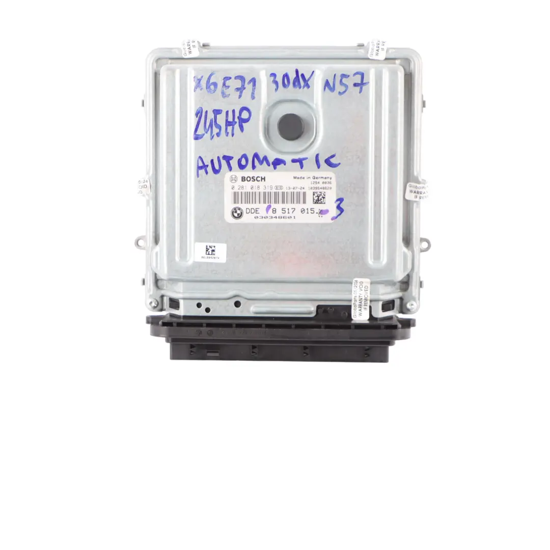 BMW X5 E70 X6 E71 30dX Diesel N57 245HP ECU Kit DDE CAS3 Keys Automatic - SKU 8517015-3 - Part number 8517015
