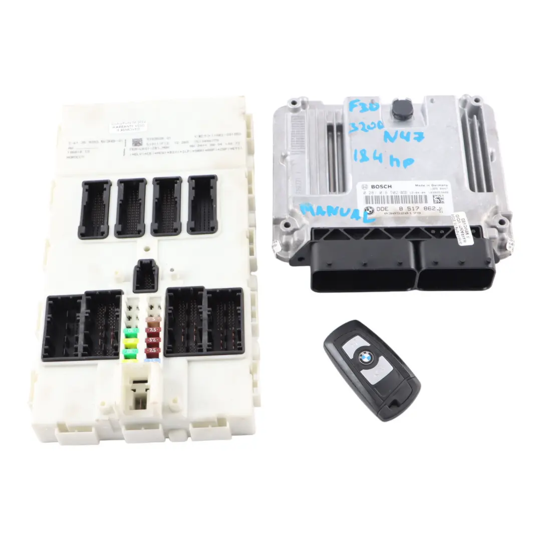 N47N 184HP ECU Kit DDE + Key + FEM Manual to BMW F20 F30 F32 120d 320d 420d with Part number 8517862 BMW F20 F30 F32 120d 320d 420d N47N 184HP ECU Kit DDE + Key + FEM Manual - SKU 8517862-7 - Part number 8517862