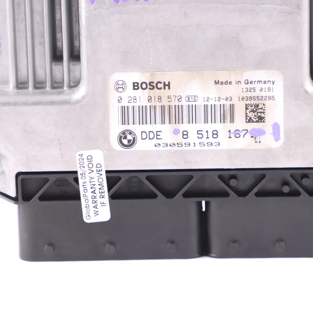 N47 ECU Kit Control del Motor DDE Manual para BMW E81 E87 E90 LCI 118d 318d con número de pieza 8518167 BMW E81 E87 E90 LCI 118d 318d N47 ECU Kit Control del Motor DDE Manual - SKU 8518167-1 - Número de pieza 8518167