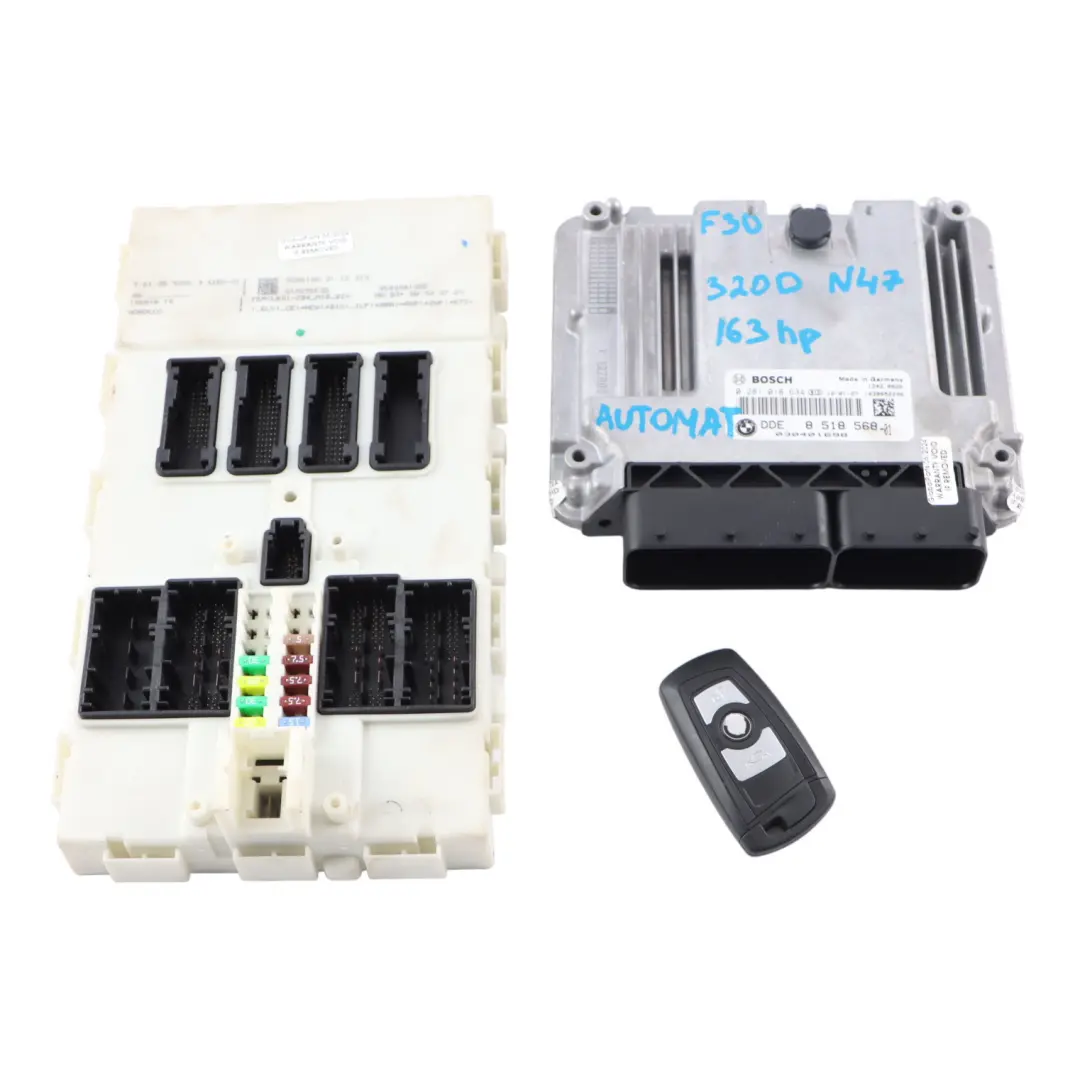 BMW F20 F30 120d 320d ed Diesel N47N 163HP ECU Kit DDE + Key + FEM - SKU 8518568-3 - Part number 8518568
