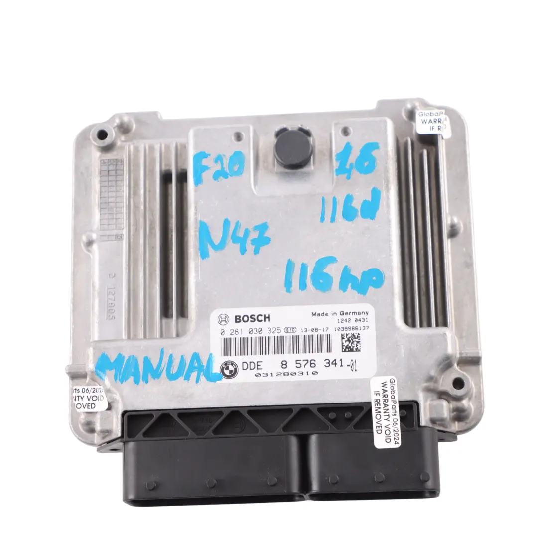 BMW F20 F21 F30 F31 116d 316d 116HP N47N ECU Kit DDE Clé FEM Manuel - SKU 8576341-6 - Numéro de pièce 8576341