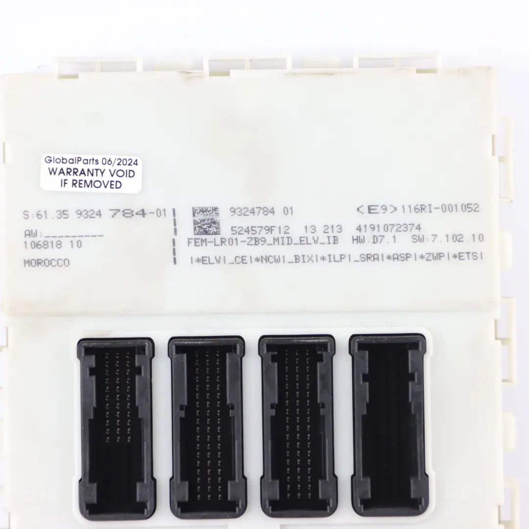 BMW F20 F21 F30 F31 116d 316d 116HP N47N ECU Kit DDE Clé FEM Manuel - SKU 8576341-6 - Numéro de pièce 8576341