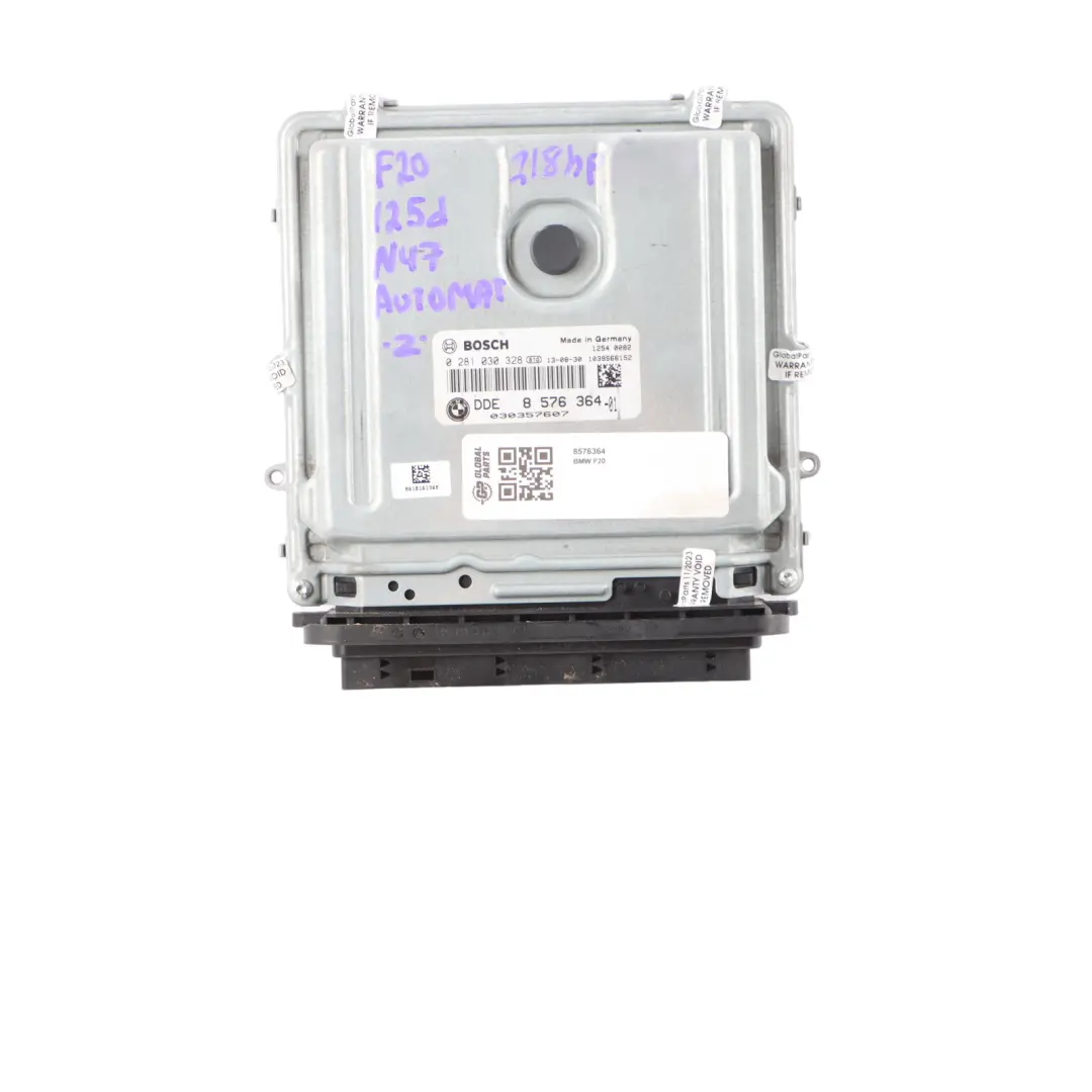 BMW F20 F21 125d N47N Engine Control Unit ECU Kit DDE Key FEM Automatic - SKU 8576364 - Part number 8576364