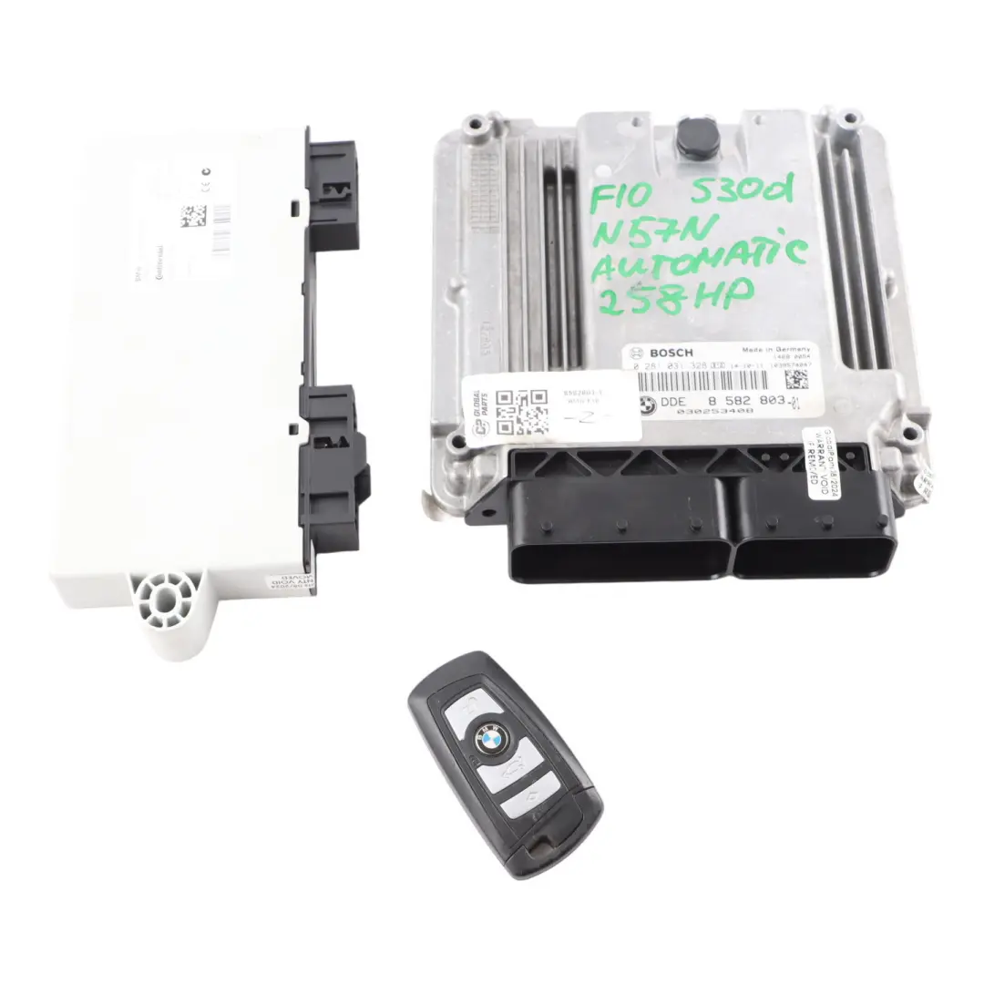 N57N 258HP Engine Control Unit Module ECU DDE Automatic to BMW F10 530d with Part number 8582803 BMW F10 530d N57N 258HP Engine Control Unit Module ECU DDE Automatic - SKU 8582803-1 - Part number 8582803