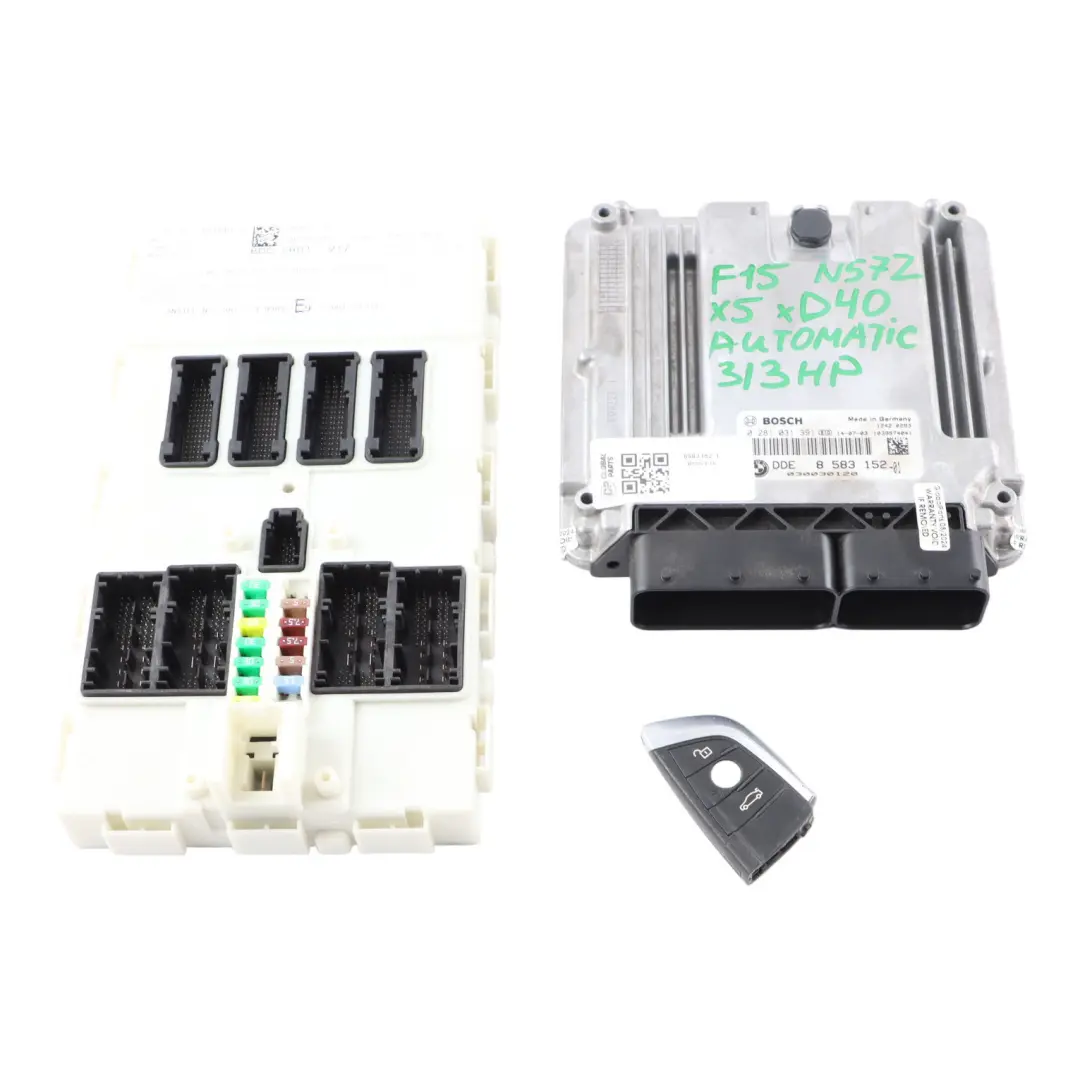 40dX N57Z 313HP Engine Control Unit ECU Kit DDE BDC Key to BMW F15 F16 with Part number 8583152 BMW F15 F16 40dX N57Z 313HP Engine Control Unit ECU Kit DDE BDC Key - SKU 8583152-1 - Part number 8583152