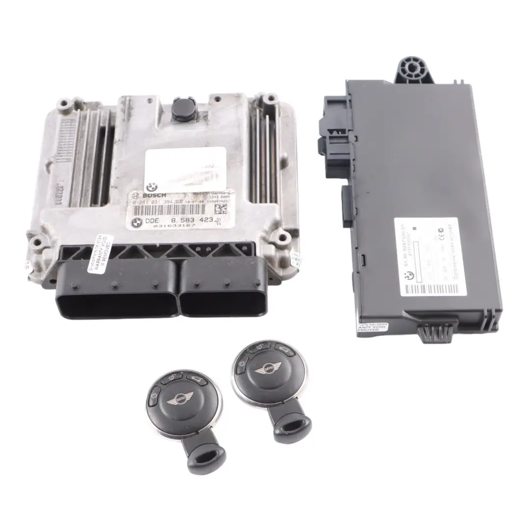 Mini R60 Cooper SD N47N 2.0 143HP Engine ECU Kit DDE CAS3 Key Manual - SKU 8583423-3 - Numéro de pièce 8583423