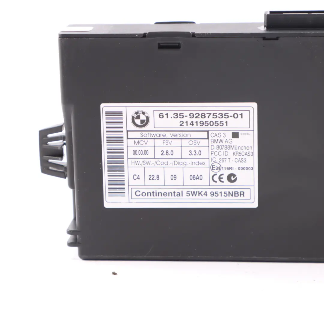 Mini R60 Cooper SD N47N 2.0 143HP Engine ECU Kit DDE CAS3 Key Manual - SKU 8583423-3 - Numéro de pièce 8583423