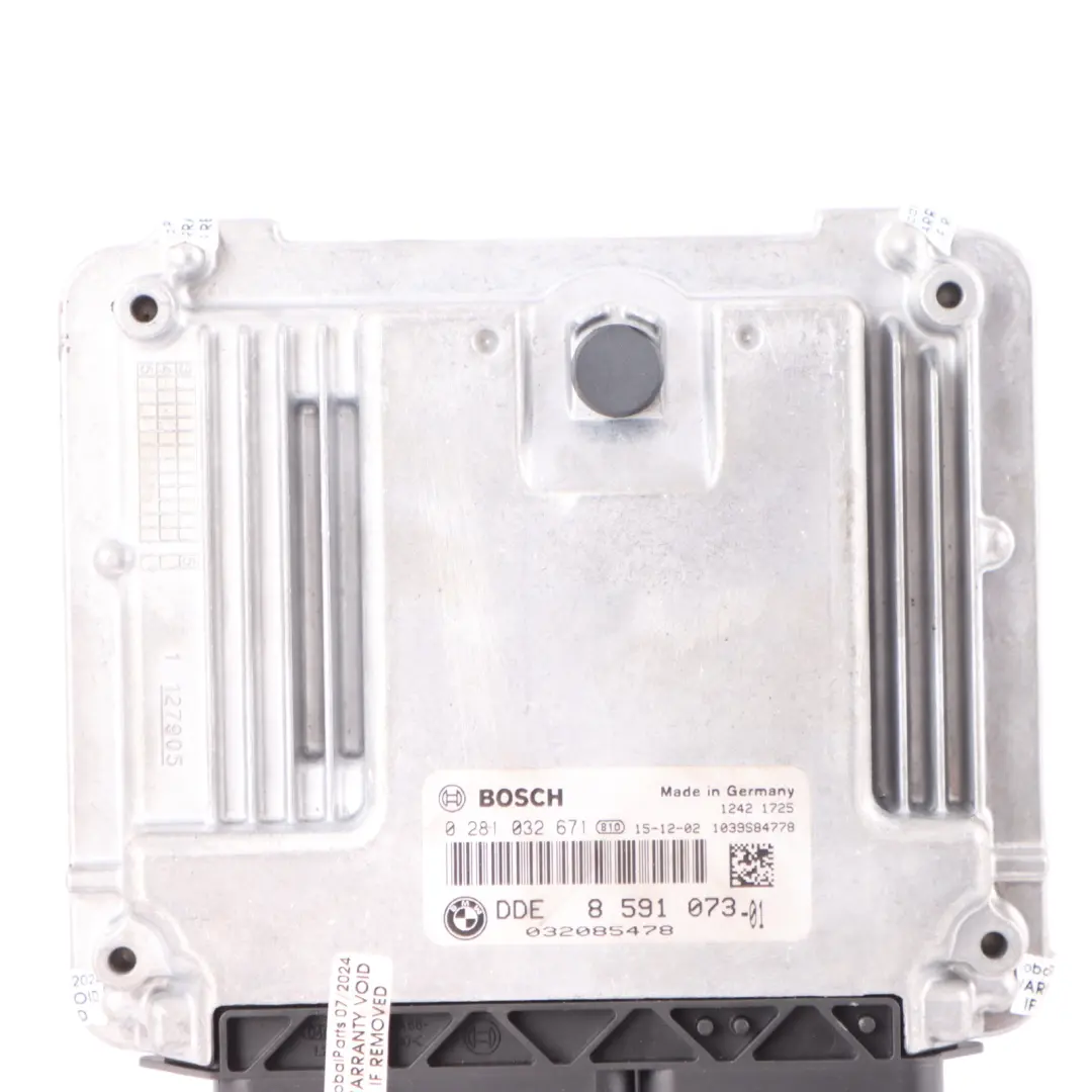 BMW F10 F11 LCI 520d B47 190HP Engine Control Unit ECU DDE Manual - SKU 8591073-7 - Part number 8591073