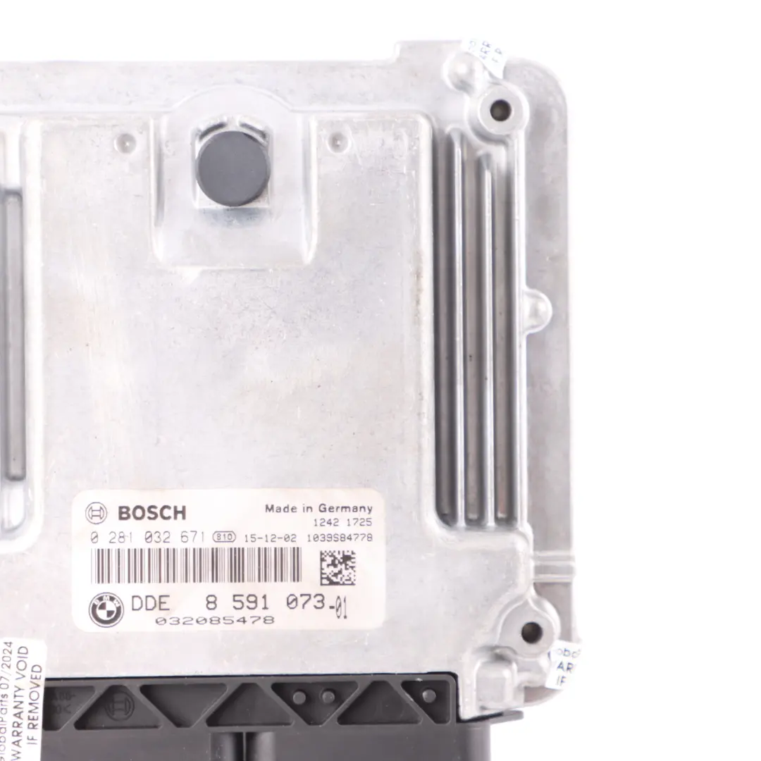 BMW F10 F11 LCI 520d B47 190HP Engine Control Unit ECU DDE Manual - SKU 8591073-7 - Part number 8591073