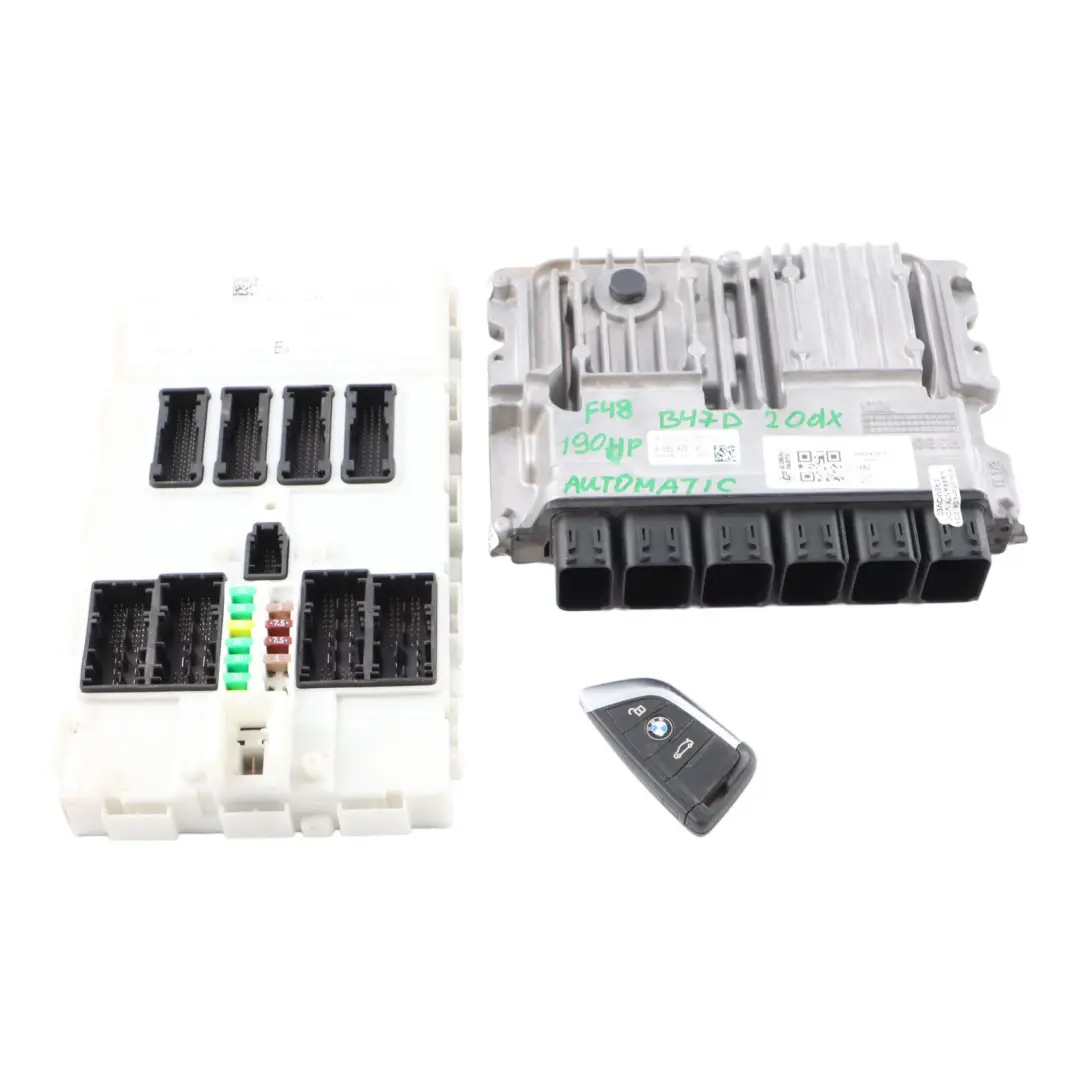 20dX B47D 190HP Engine Control Unit ECU Kit DDE BDC Key to BMW F48 with Part number 8595429 BMW F48 20dX B47D 190HP Engine Control Unit ECU Kit DDE BDC Key - SKU 8595429-1 - Part number 8595429