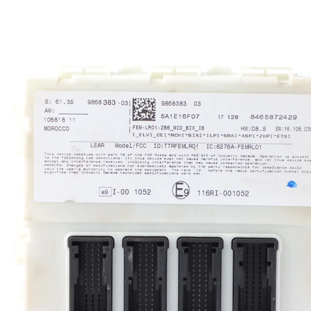 BMW F20 F30 LCI Diesel 150HP B47 ECU DDE Engine Control Unit Automatic - SKU 8598759-3 - Part number 8598759